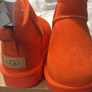 UGG Vibrant Orange Ankle Boots